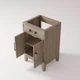 Laurel 20 in W x 18 in D Grey Oak Single Bath Vanity