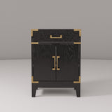 Laurel 24 in W x 18 in D Black Oak Single Bath Vanity