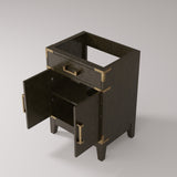 Laurel 24 in W x 18 in D Brown Oak Single Bath Vanity