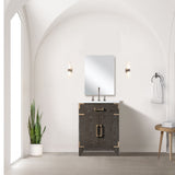 Laurel 24 in W x 18 in D Brown Oak Single Bath Vanity