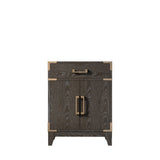 Laurel 24 in W x 18 in D Brown Oak Single Bath Vanity
