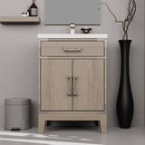 Laurel 24 in W x 18 in D Grey Oak Single Bath Vanity