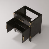 Laurel 30 in W x 22 in D Black Oak Single Bath Vanity