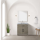 Laurel 30 in W x 22 in D Grey Oak Single Bath Vanity