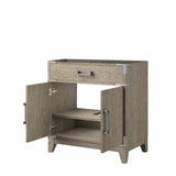 Laurel 30 in W x 22 in D Grey Oak Single Bath Vanity