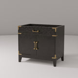Laurel 36 in W x 22 in D Black Oak Single Bath Vanity