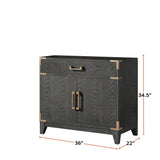 Laurel 36 in W x 22 in D Black Oak Single Bath Vanity
