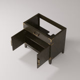 Laurel 36 in W x 22 in D Brown Oak Single Bath Vanity