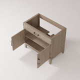 Laurel 36 in W x 22 in D Grey Oak Single Bath Vanity