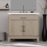 Laurel 36 in W x 22 in D Grey Oak Single Bath Vanity