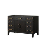 Laurel 48 in W x 22 in D Black Oak Single Bath Vanity