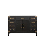 Laurel 48 in W x 22 in D Black Oak Single Bath Vanity