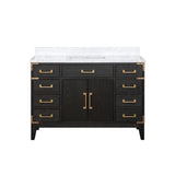 Laurel 48 in. Freestanding Bathroom Vanity with Carrara Marble Sink Top