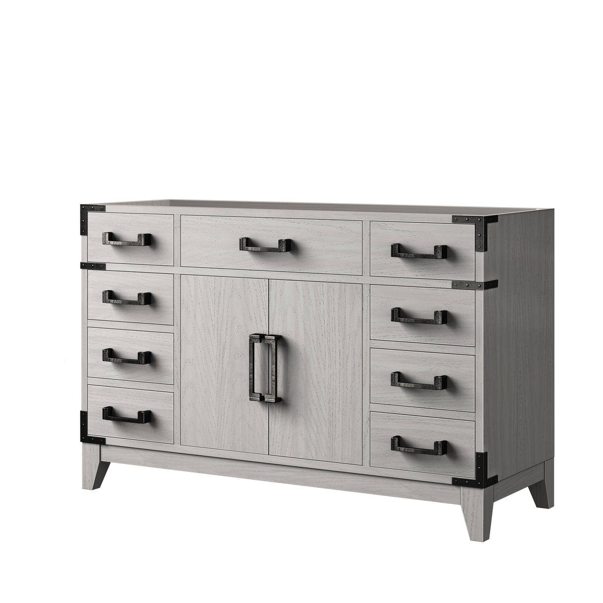 Laurel 48 in W x 22 in D White Oak Single Bath Vanity