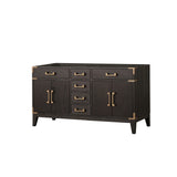 Laurel 60 in W x 22 in D Brown Oak Double Bath Vanity