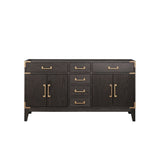 Laurel 60 in W x 22 in D Brown Oak Double Bath Vanity
