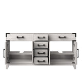 Laurel 60 in W x 22 in D White Oak Double Bath Vanity