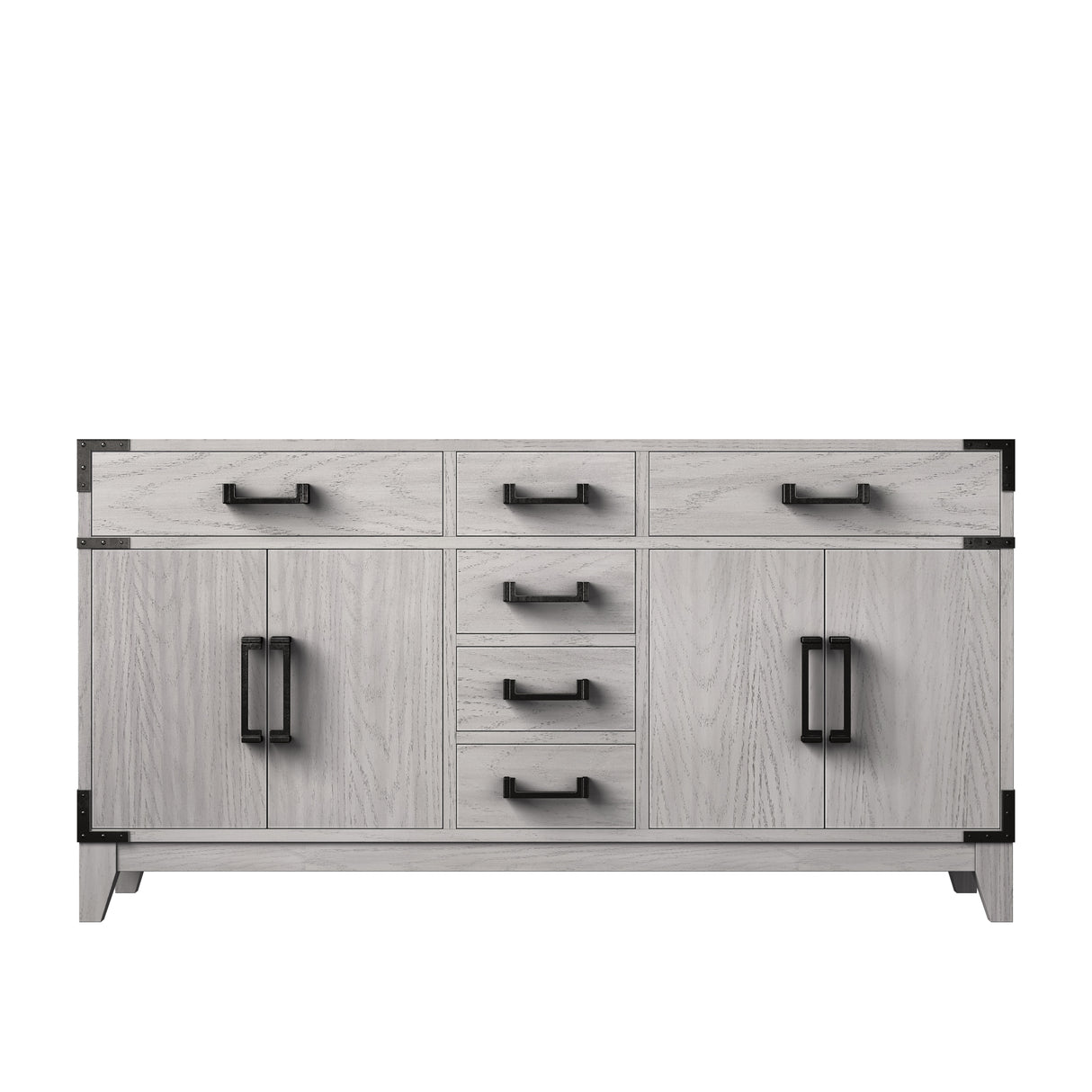 Laurel 60 in W x 22 in D White Oak Double Bath Vanity