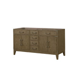 Laurel 60 in W x 22 in D Grey Oak Double Bath Vanity