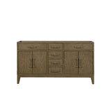 Laurel 60 in W x 22 in D Grey Oak Double Bath Vanity