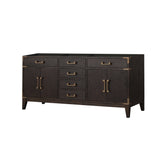 Laurel 72 in W x 22 in D Brown Oak Double Bath Vanity