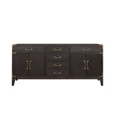 Laurel 72 in W x 22 in D Brown Oak Double Bath Vanity