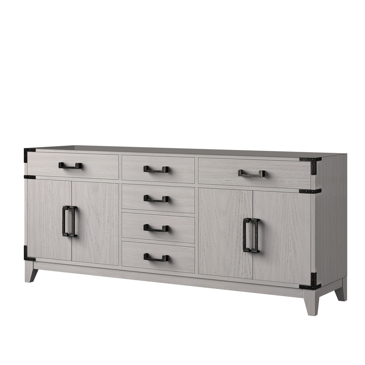 Laurel 72 in W x 22 in D White Oak Double Bath Vanity