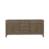 Laurel 72 in W x 22 in D Grey Oak Double Bath Vanity