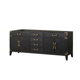Laurel 80 in W x 22 in D Black Oak Double Bath Vanity