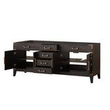 Laurel 80 in W x 22 in D Brown Oak Double Bath Vanity