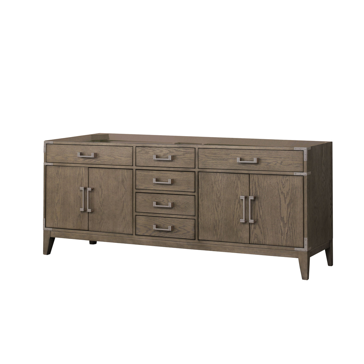 Laurel 80 in W x 22 in D Grey Oak Double Bath Vanity