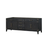 Laurel 84 in W x 22 in D Black Oak Double Bath Vanity