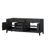 Laurel 84 in W x 22 in D Black Oak Double Bath Vanity