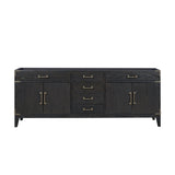 Laurel 84 in W x 22 in D Black Oak Double Bath Vanity