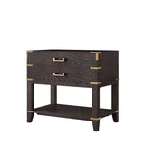 Norwalk 36 in W x 22 in D Brown Oak Single Bath Vanity