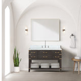 Norwalk 48 in W x 22 in D Brown Oak Single Bath Vanity