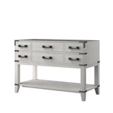 Norwalk 48 in W x 22 in D White Oak Single Bath Vanity