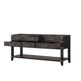 Norwalk 72 in W x 22 in D Brown Oak Double Bath Vanity