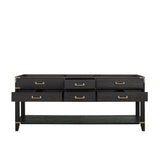 Norwalk 80 in W x 22 in D Black Oak Double Bath Vanity