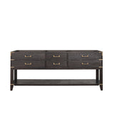 Norwalk 80 in W x 22 in D Brown Oak Double Bath Vanity