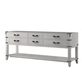 Norwalk 80 in W x 22 in D White Oak Double Bath Vanity