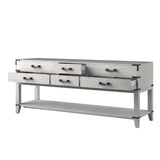 Norwalk 80 in W x 22 in D White Oak Double Bath Vanity