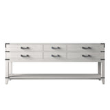 Norwalk 80 in W x 22 in D White Oak Double Bath Vanity