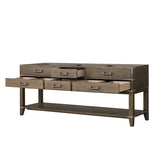 Norwalk 80 in W x 22 in D Grey Oak Double Bath Vanity
