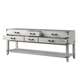 Norwalk 84 in W x 22 in D White Oak Double Bath Vanity
