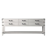 Norwalk 84 in W x 22 in D White Oak Double Bath Vanity