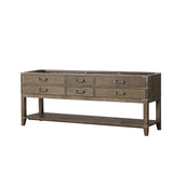 Norwalk 84 in W x 22 in D Grey Oak Double Bath Vanity
