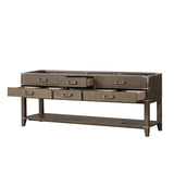 Norwalk 84 in W x 22 in D Grey Oak Double Bath Vanity