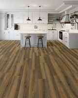 Laminate Luxury Vinyl Flooring, Click Lock Floating, Morado, 7" X 60" X 12mm, AC4 Wear Layer - Legacy Grove Collection (19.08 SQFT/CTN)