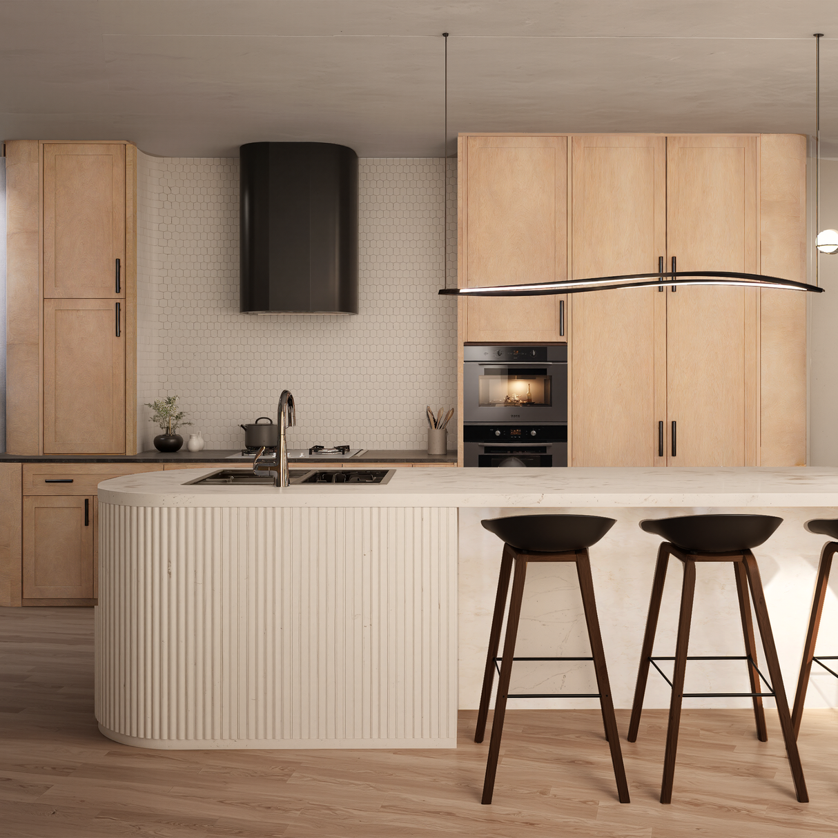 10-Foot Liberty Shaker Rift Kitchen